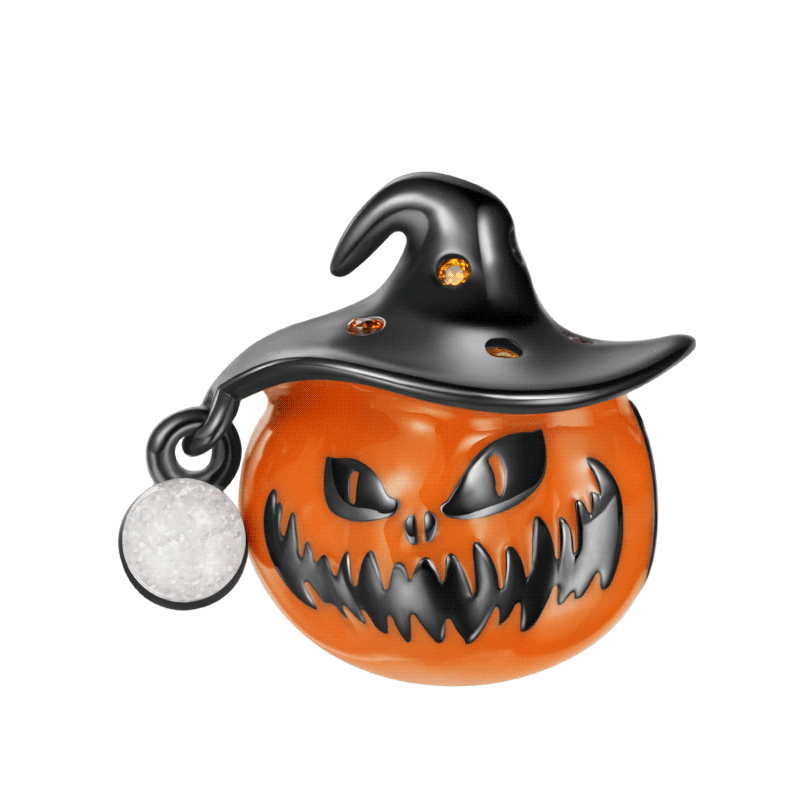 Wizard Hat Pumpkin Charm