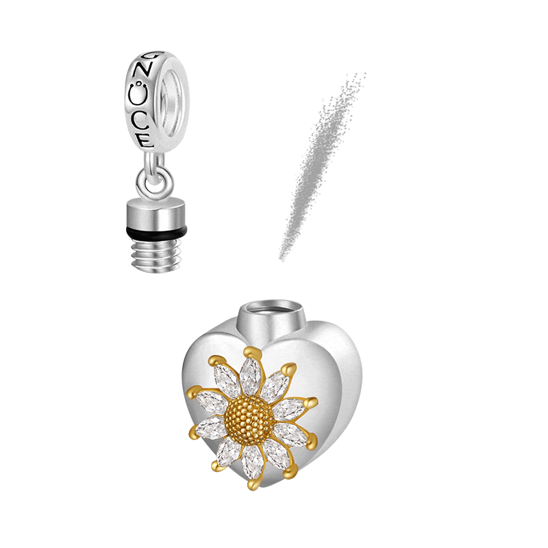 Heart Memorial Urn Ashes Pendant