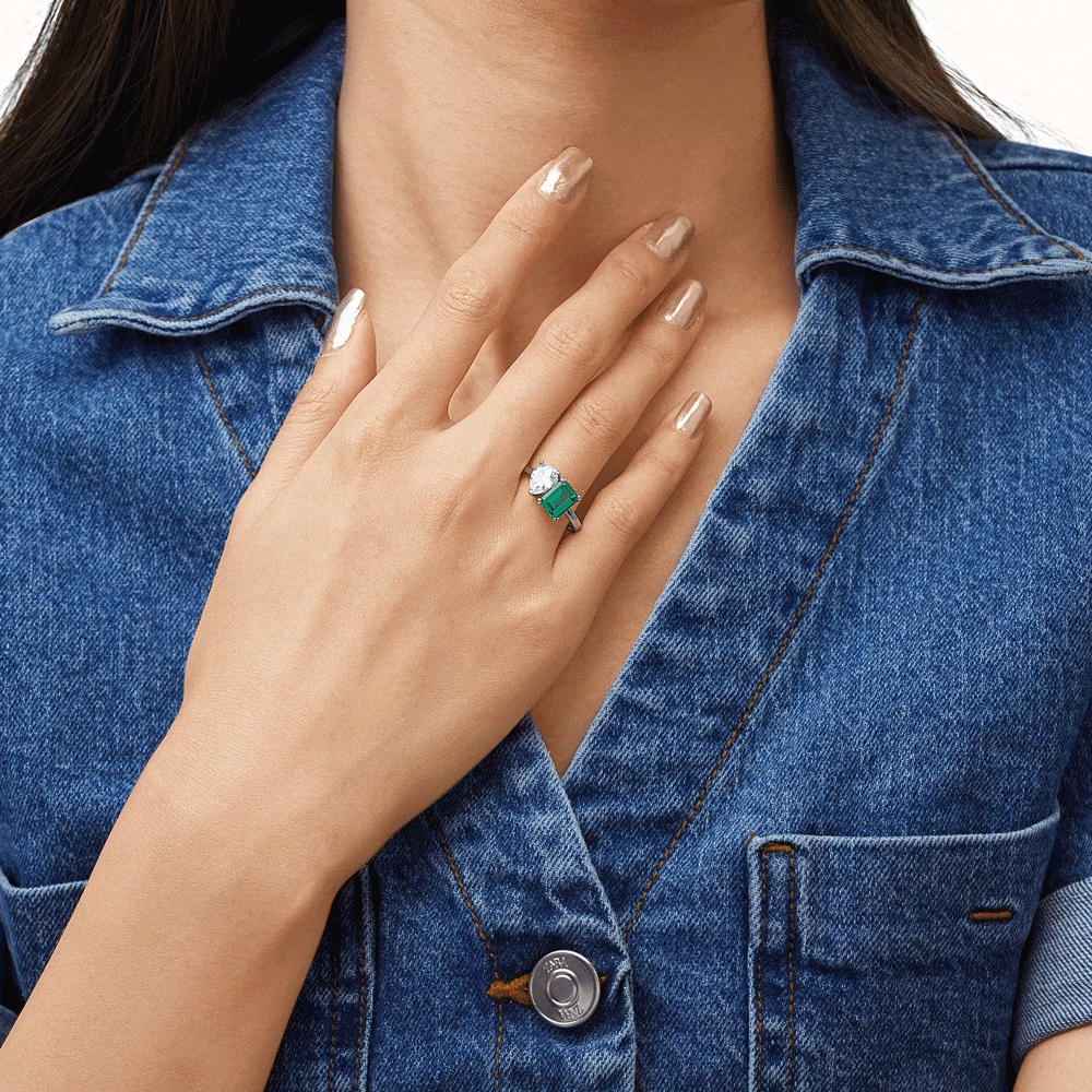 Double Diamond Ring