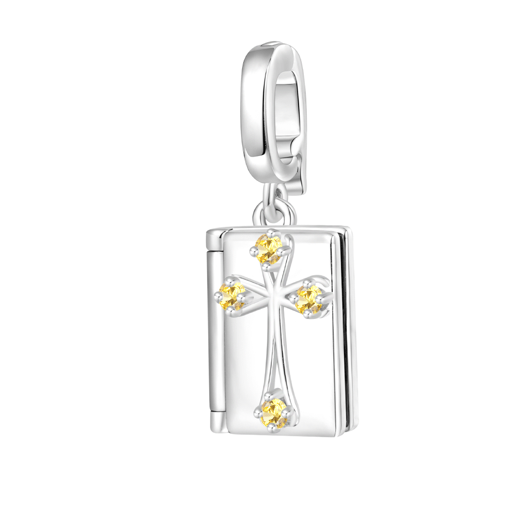 HOLY BIBLE Cross Clasp Clusters Charm