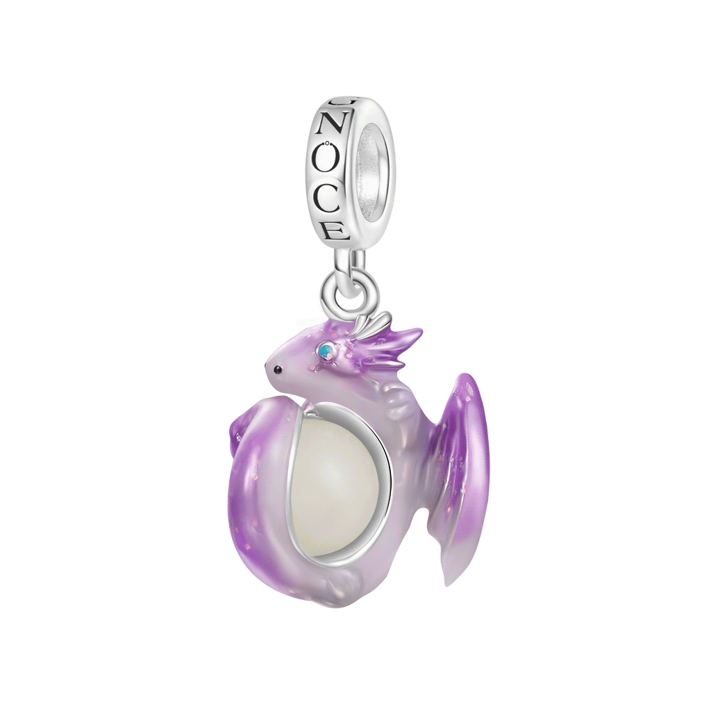 Fantasy Forest Purple Dragon Pendant