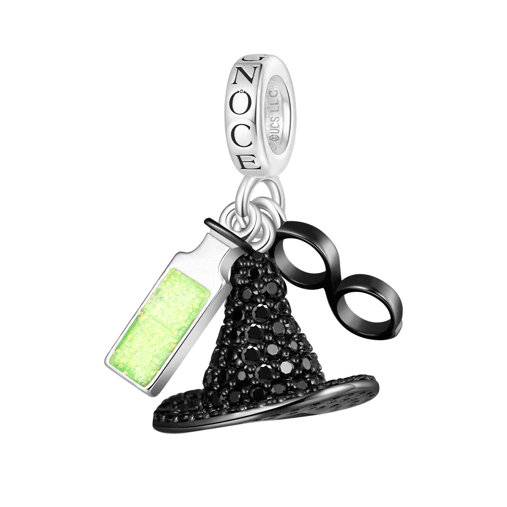 Wicked Elphaba Black Hat Triple Pendant