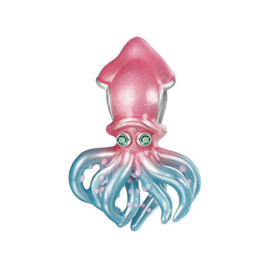 Ocean Magic Squid Charm