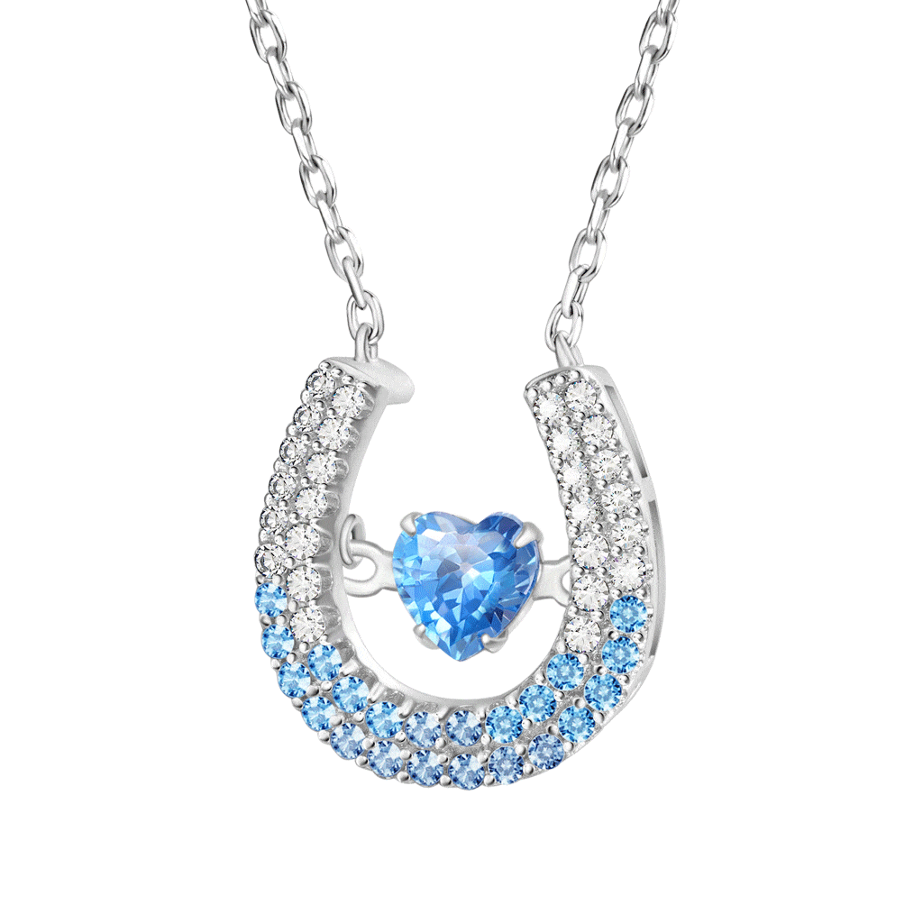 Pavé Horseshoe Dancing Necklace