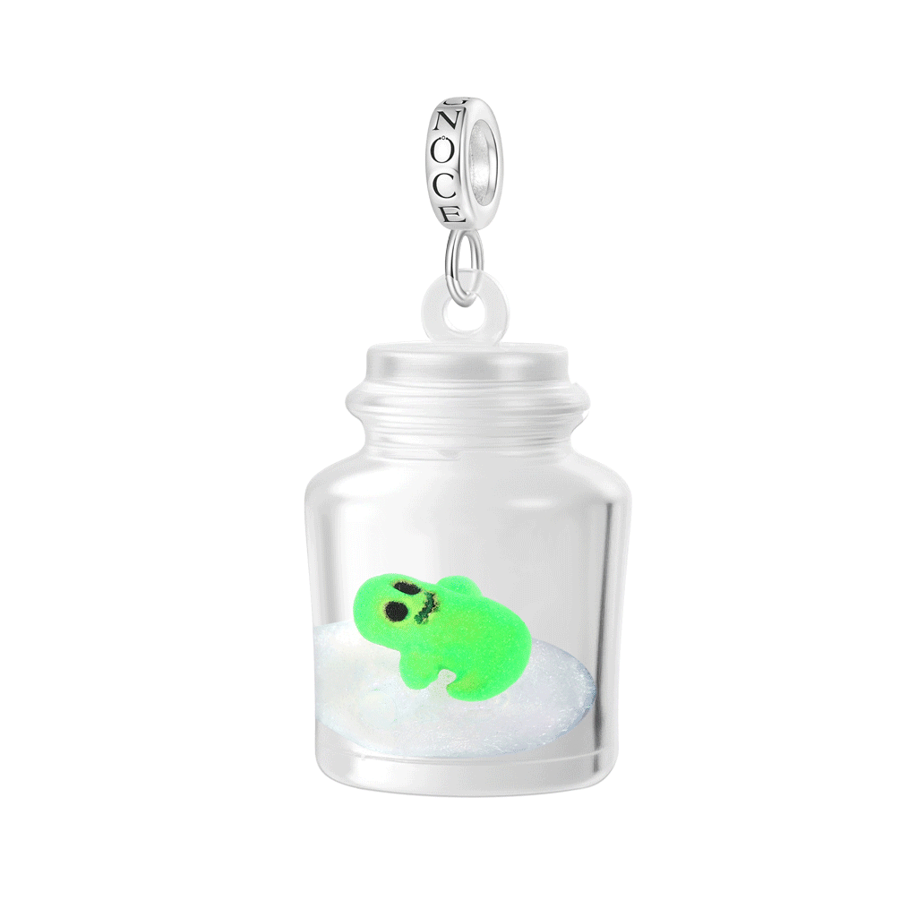 Ghost Glass Bottle Pendant