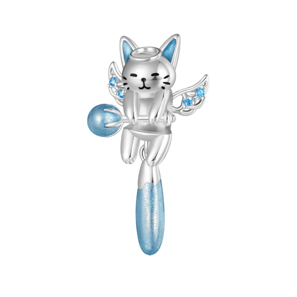 Angel Cat Charm
