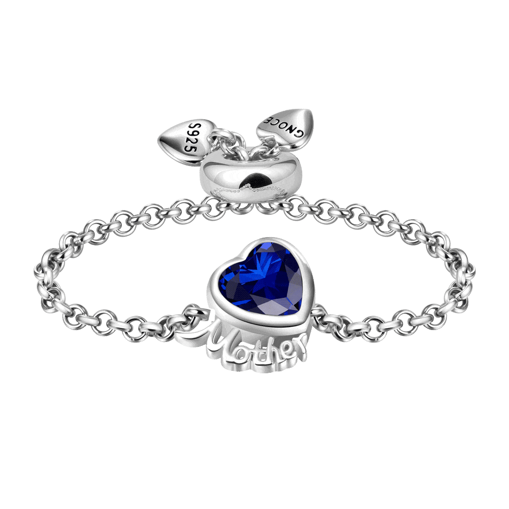 Heart Mother Chain Ring