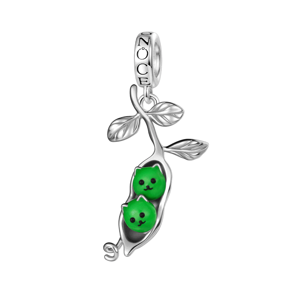 Pea Twin Cat Pendant