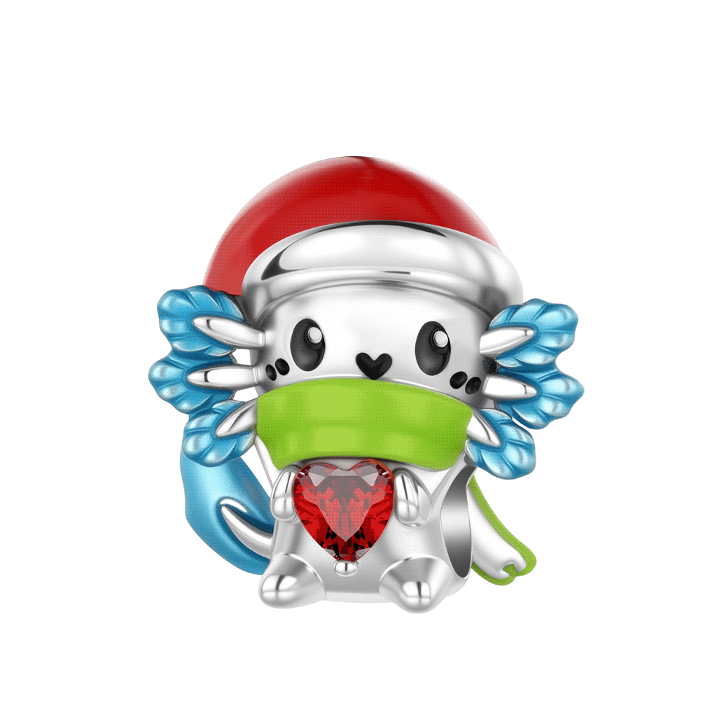 Christmas Salamander Charm