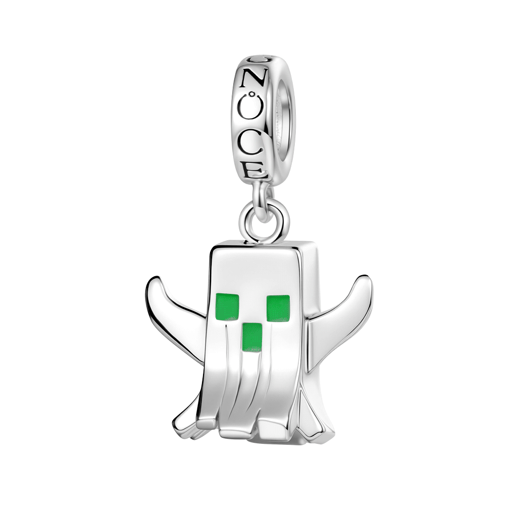 Pixel Ghost Pendant