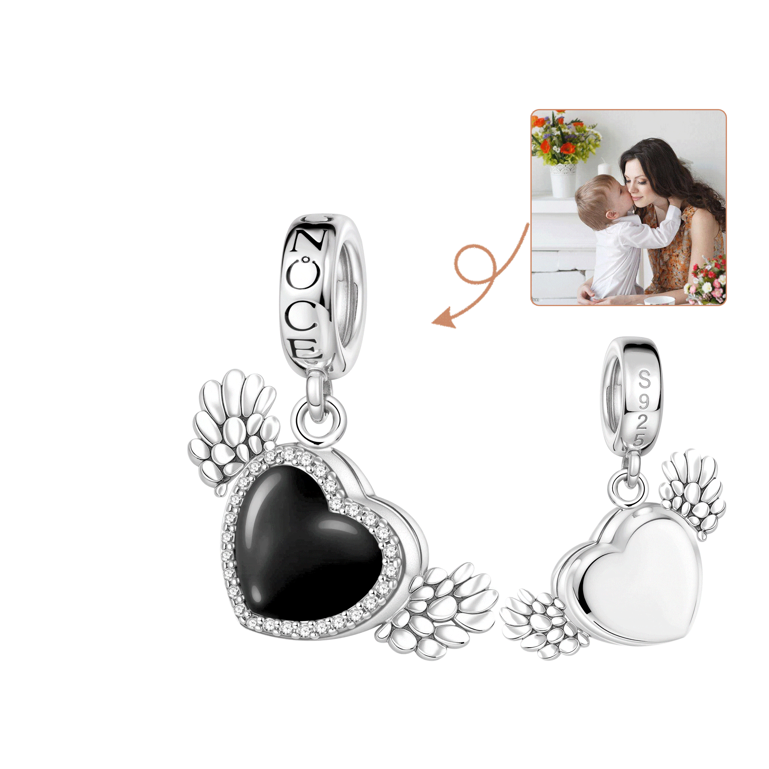 Heating Color-changing Photo Pendent