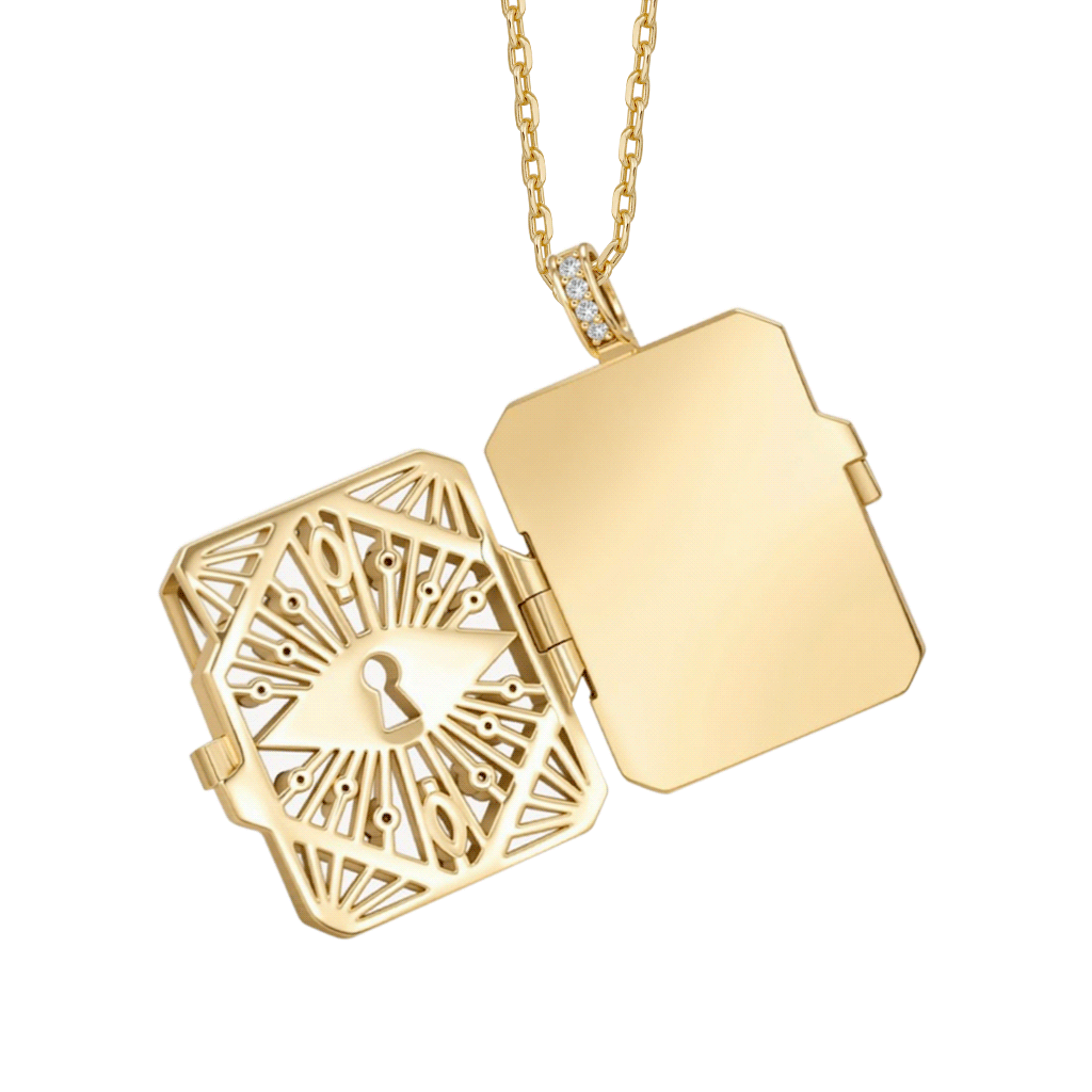 Art Deco Engraved Necklace
