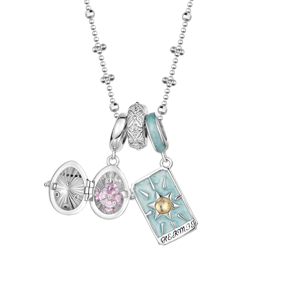 Hermit Tarot Necklace Set