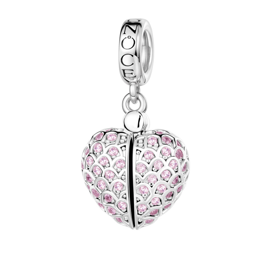 Mom Angel Wings Heart Locket Pendant