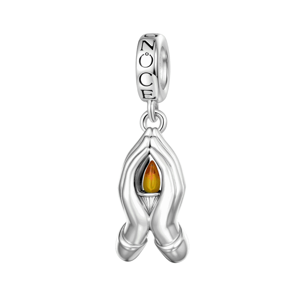 Holding Fire In Both Hands Pendant