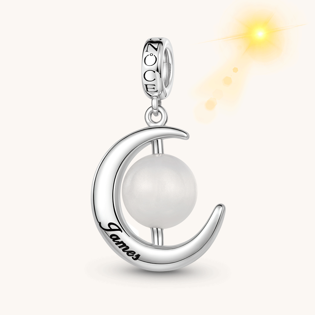 Moon Engravable Charm