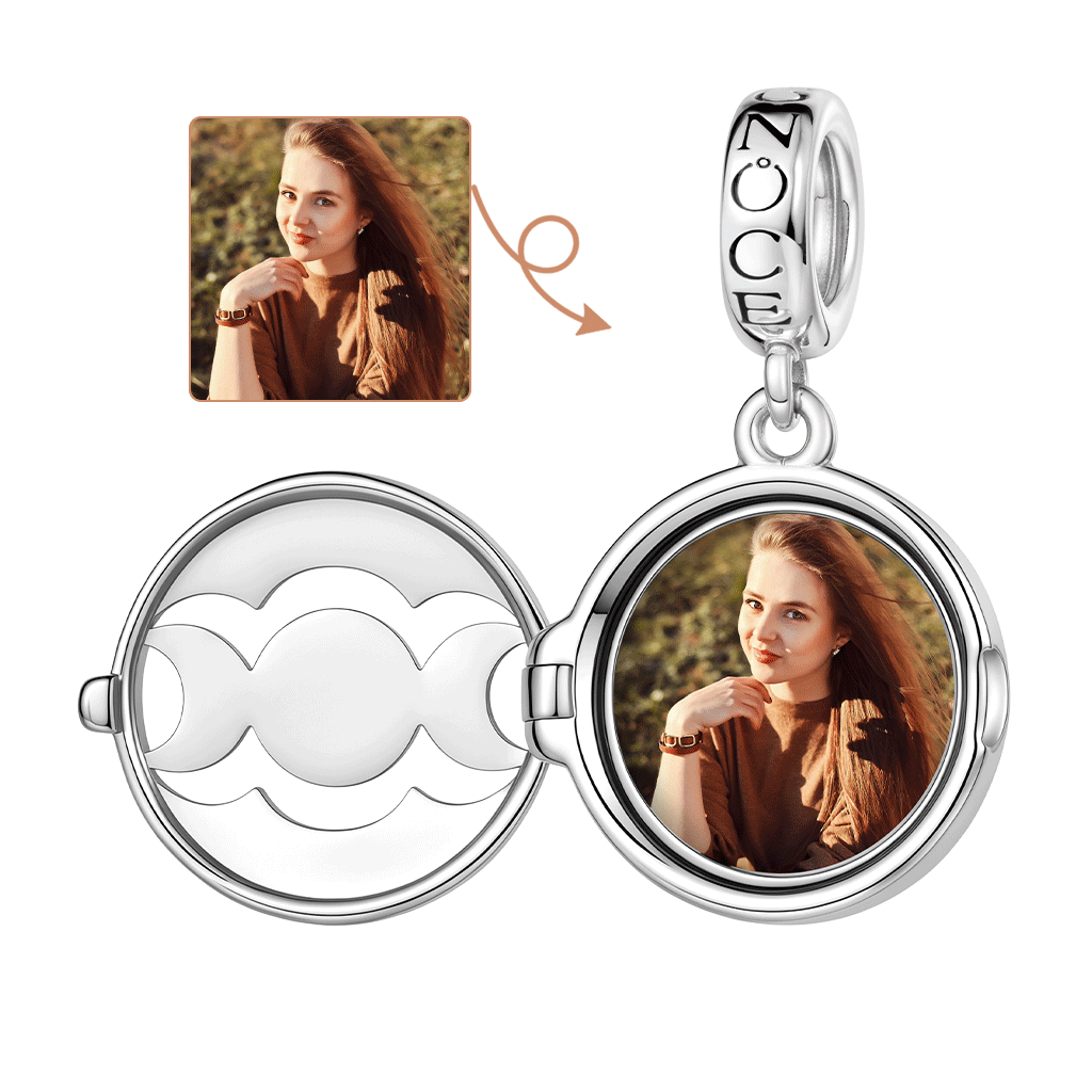 Openable Engravable Photo Charm