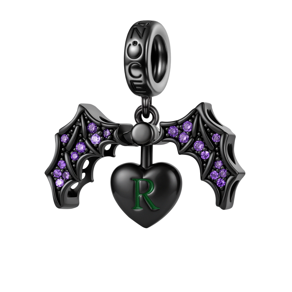 Openable Bat & Heart Charm