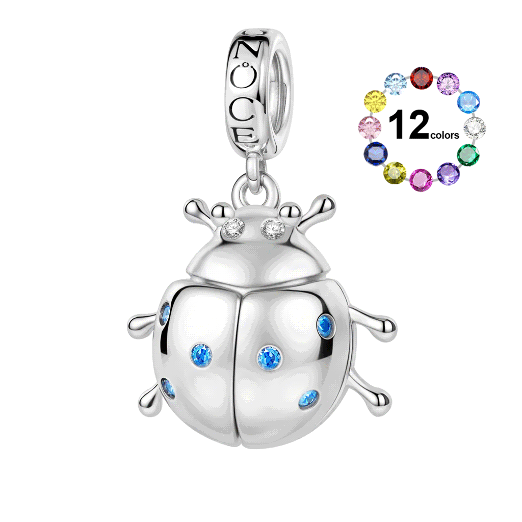 Beetle Birthstone Charm