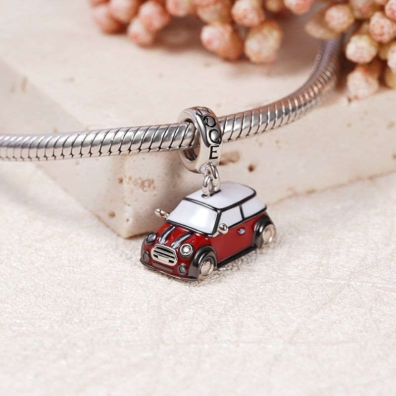 Red Vintage Car Pendant