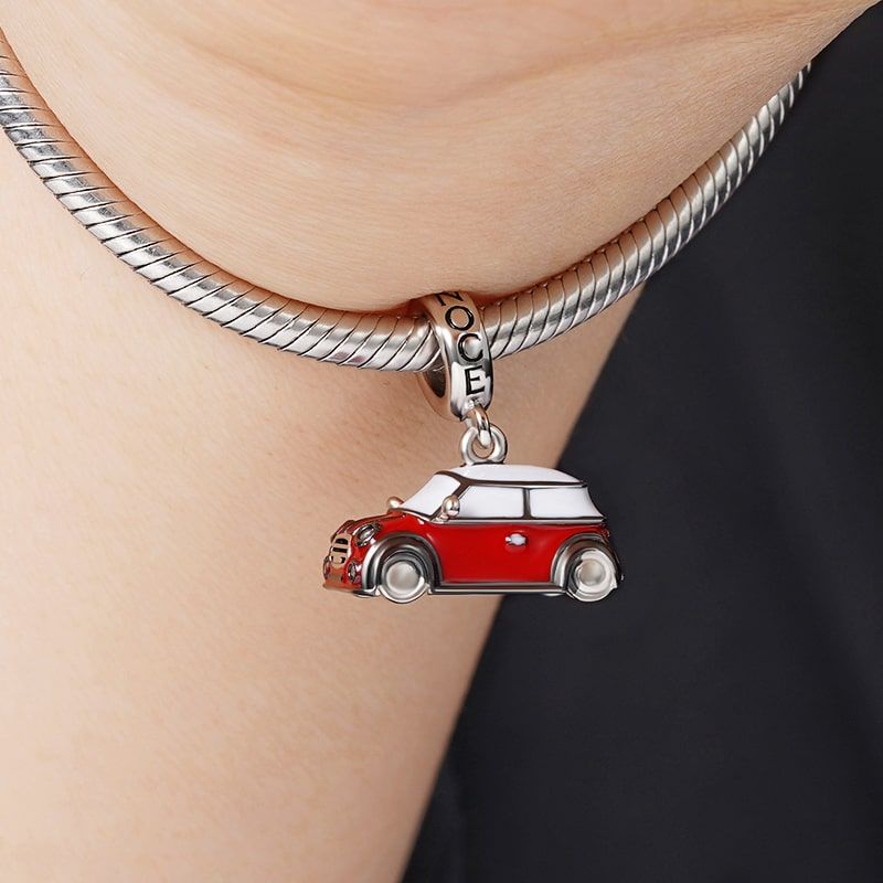 Red Vintage Car Pendant