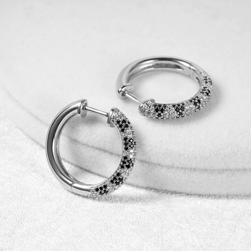 Snakeskin Hoop Earrings