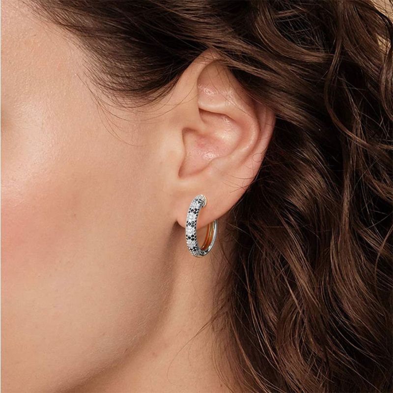 Snakeskin Hoop Earrings