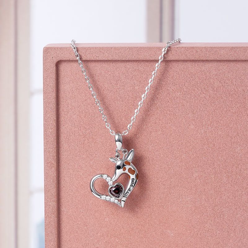 Giraffe Heart Necklace
