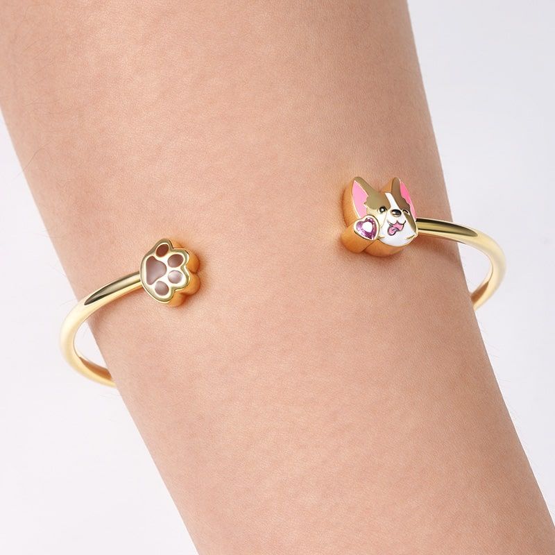 Puppy Bangle Bracelet