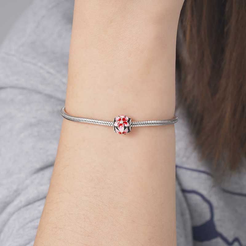 Pink Flower Charm
