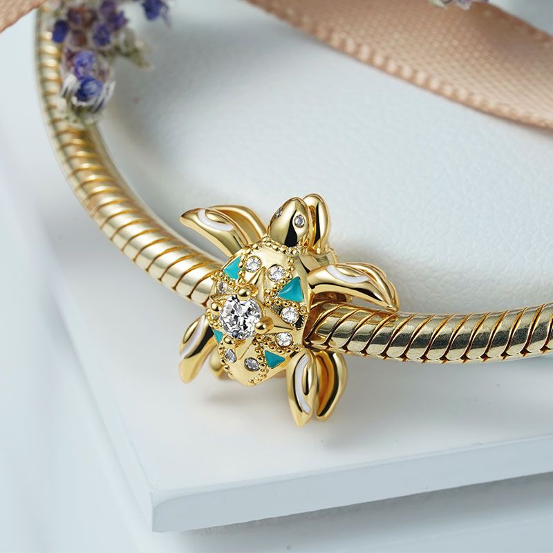 Double-sided Turtle Charm
