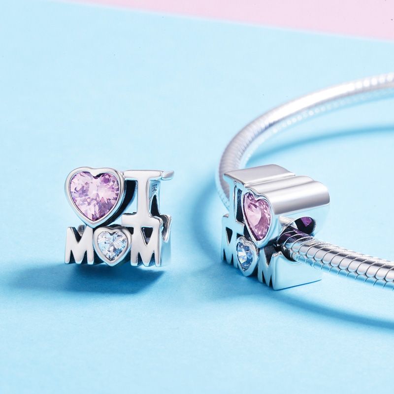 I Love Mom Charm