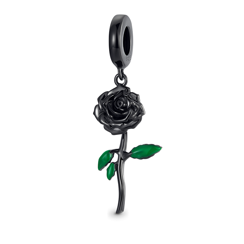 Black Rose Pendant