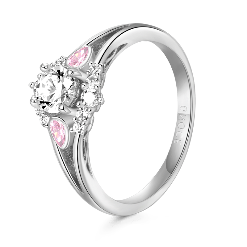 Round-cut Promise Ring