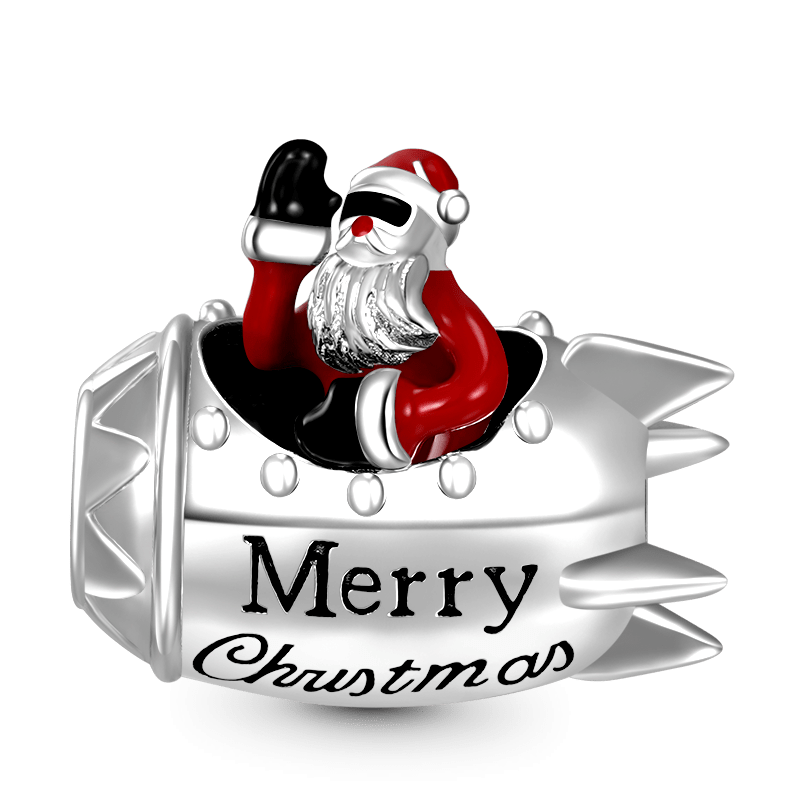 Rocket Santa Charm