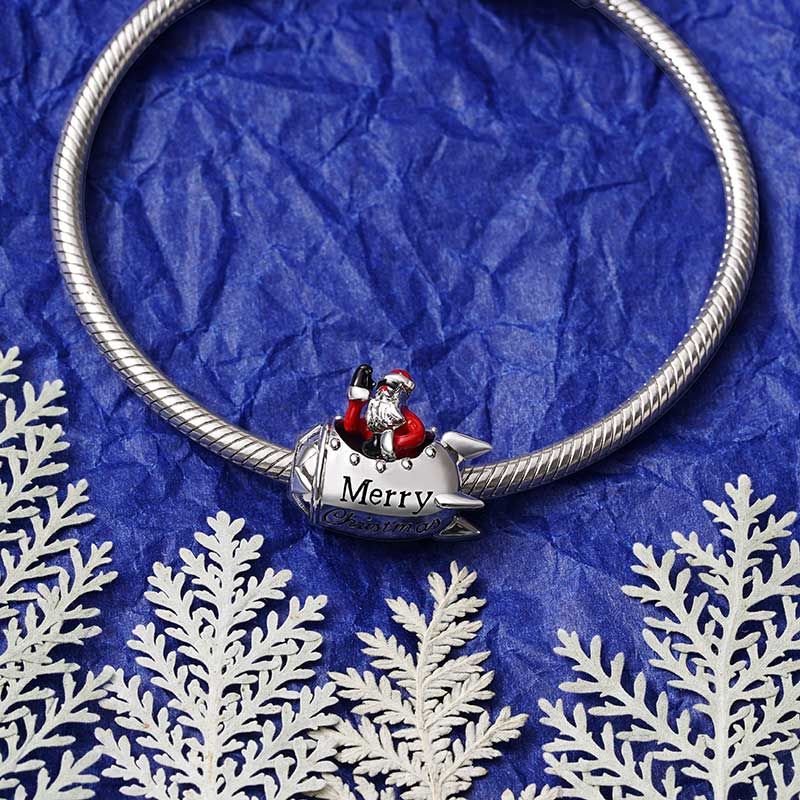 Rocket Santa Charm