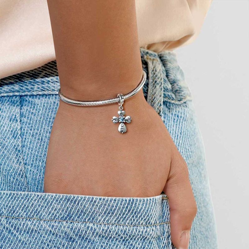 Faith in Heart Cross Pendant