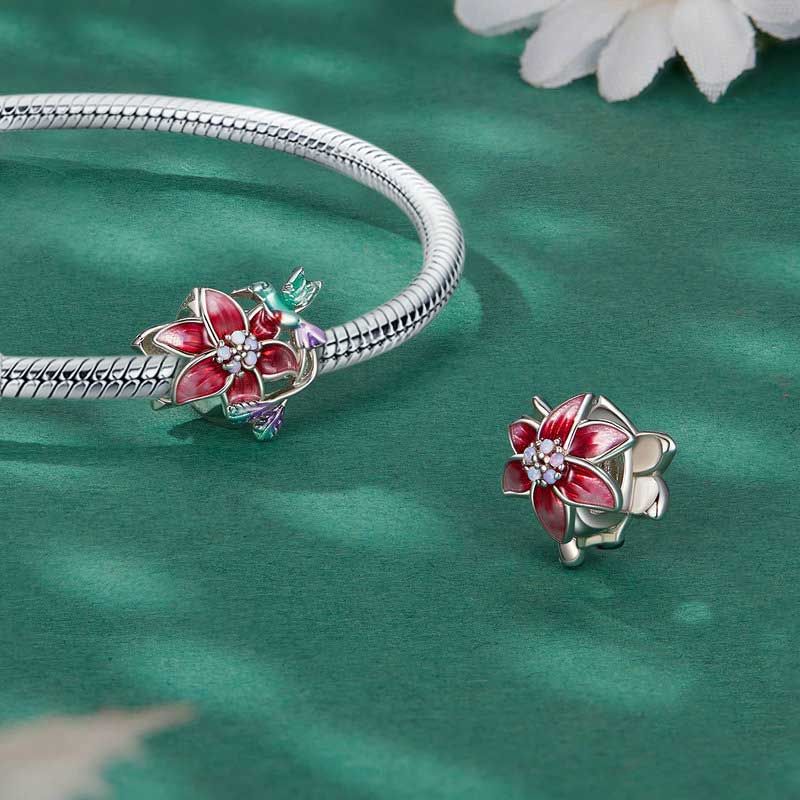 Bird & Flowers Charm