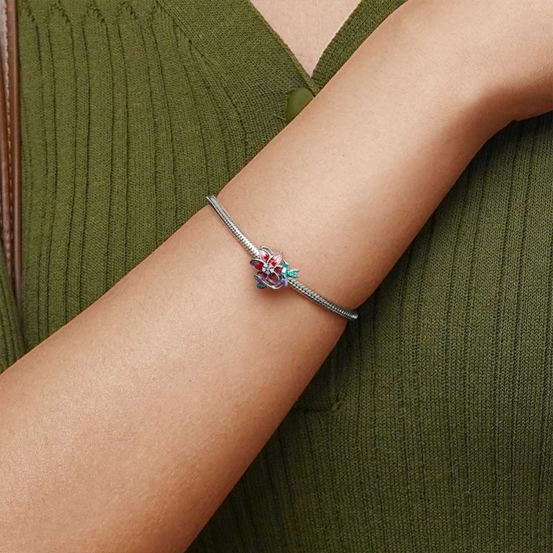 Bird & Flowers Charm