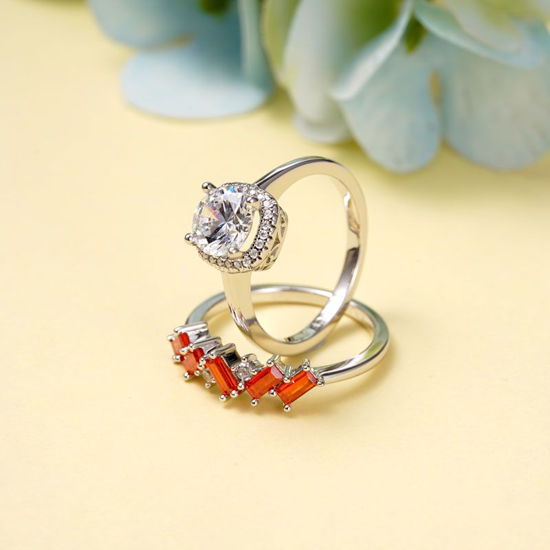 Square Cut Stackable Ring