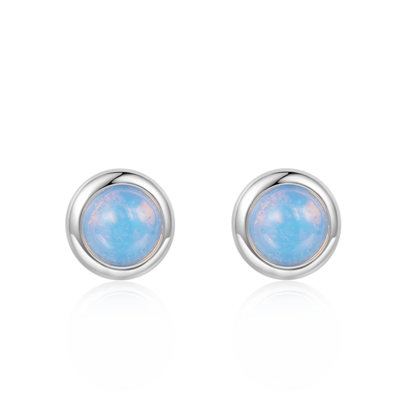 Moonstone Stud Earrings