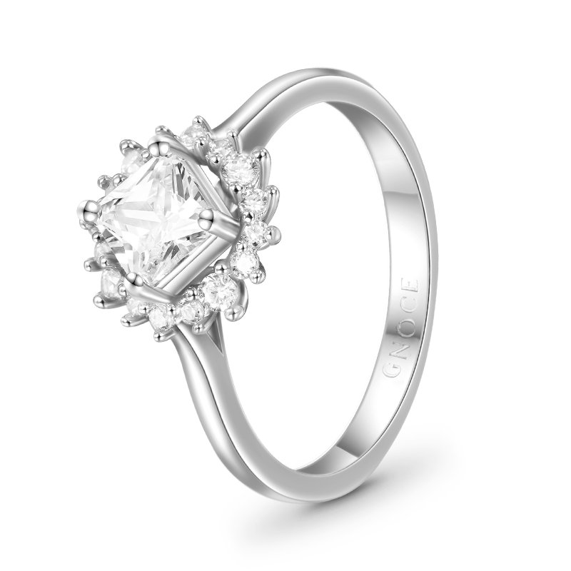 Square-cut Promise Ring