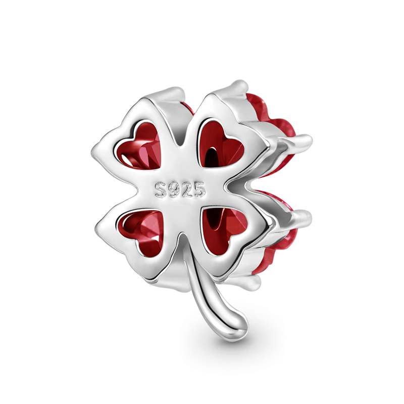 Lucky Clover Birthstone Charm