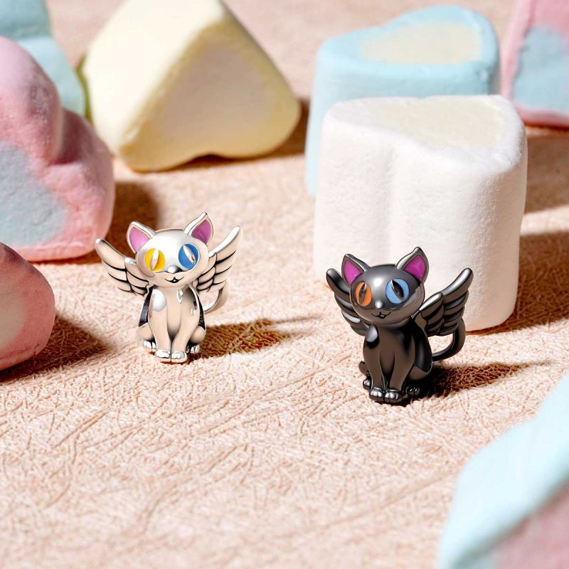 Angel Cat Charm