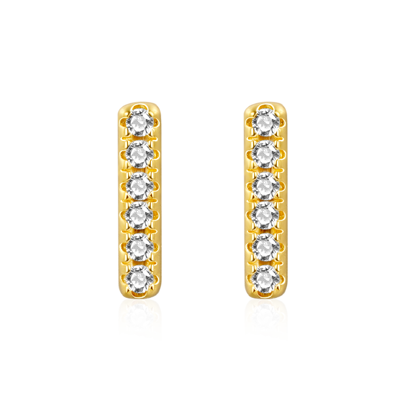 Dainty Bar Stud Earrings
