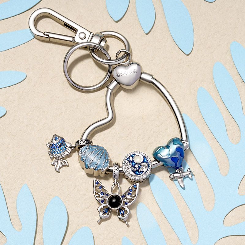 Heart Charms Holder & Key Chain