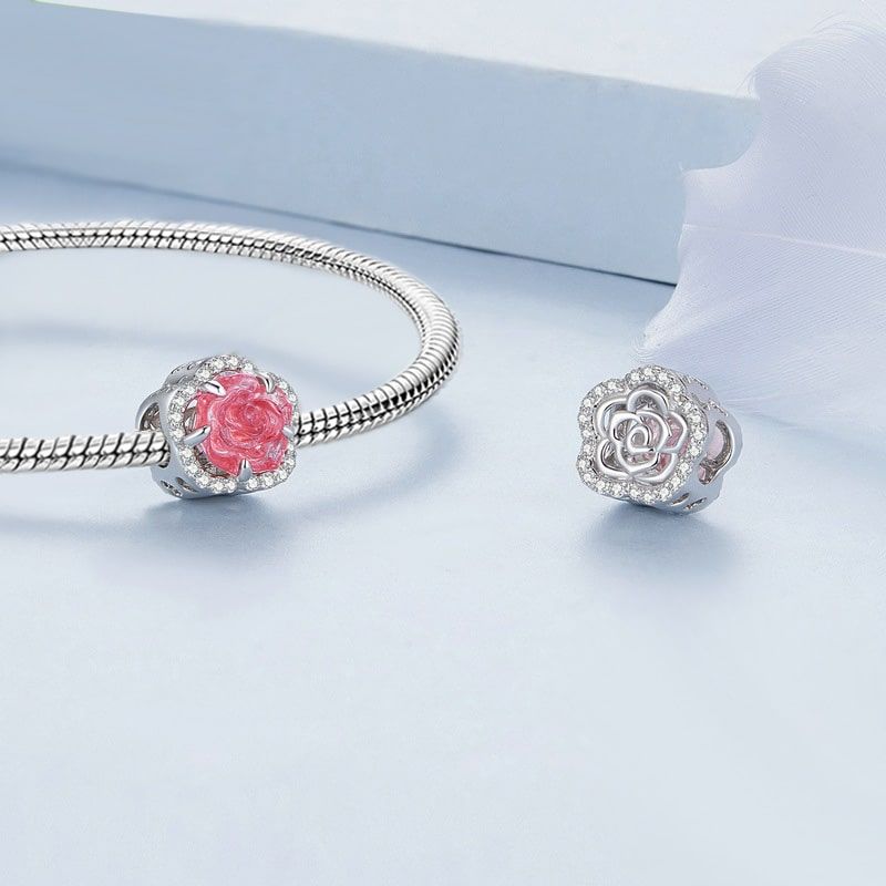 Rose Flower Charm