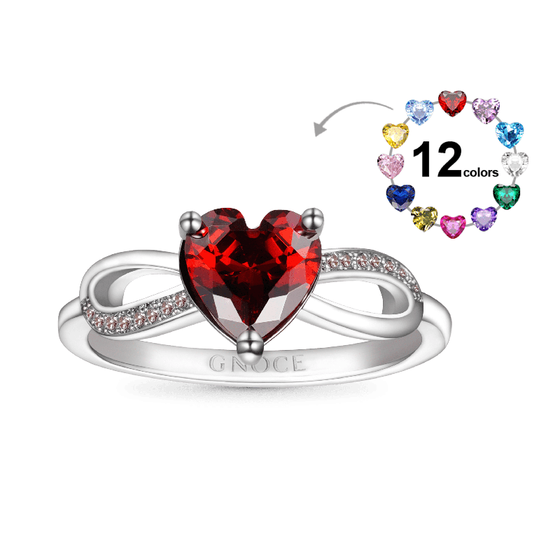 Infinity Love Birthstone Ring