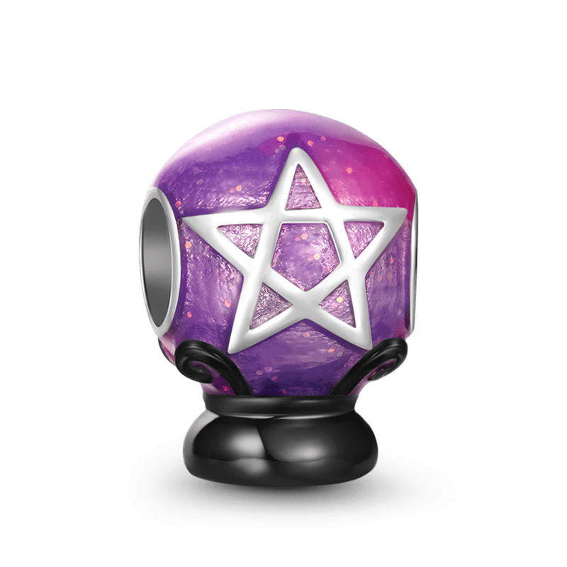 Purple Crystal Ball Charm