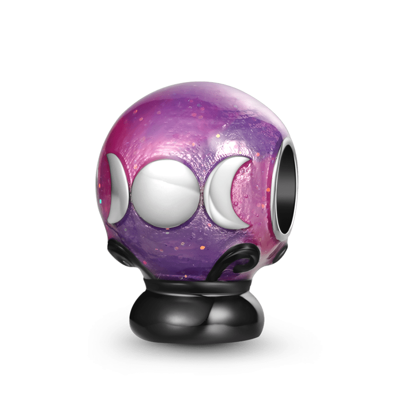 Purple Crystal Ball Charm